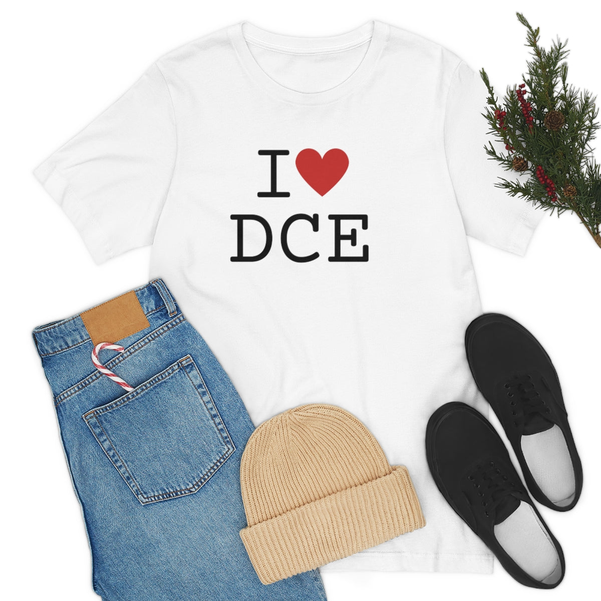 I (Heart) DCE Unisex Jersey Short Sleeve Tee