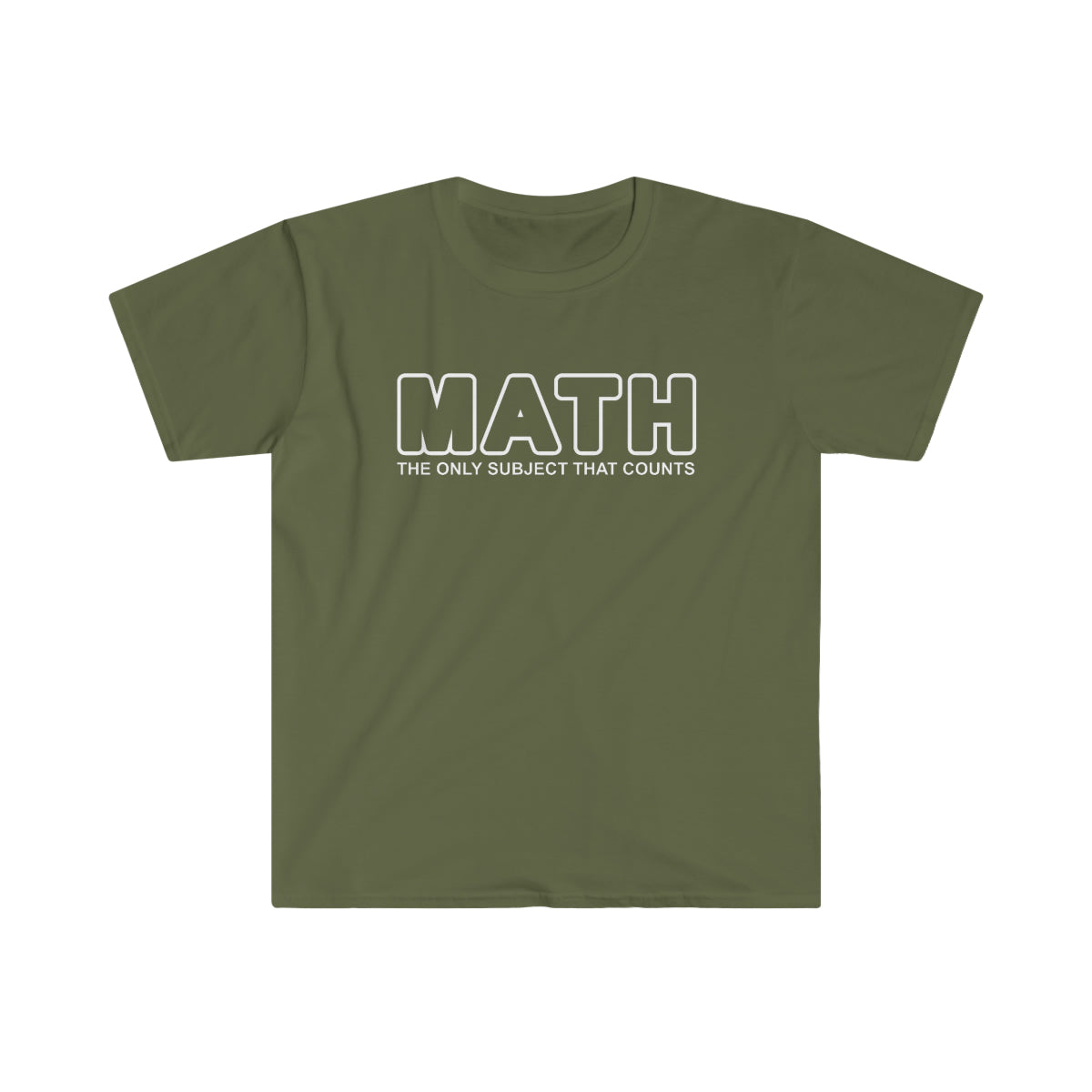 Math The Only Subject That Counts Unisex Softstyle T-Shirt