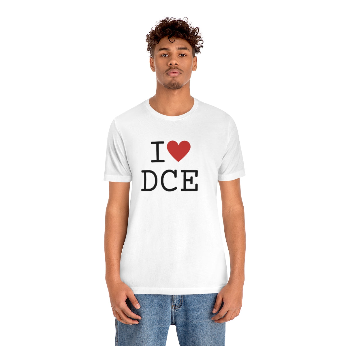 I (Heart) DCE Unisex Jersey Short Sleeve Tee