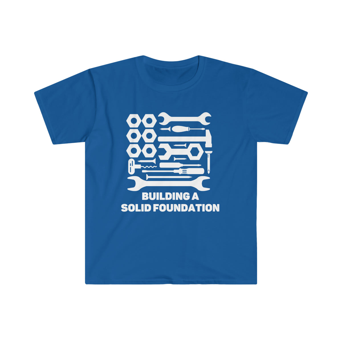 Construction Trades Building a Solid Foundation Unisex Softstyle T-Shirt