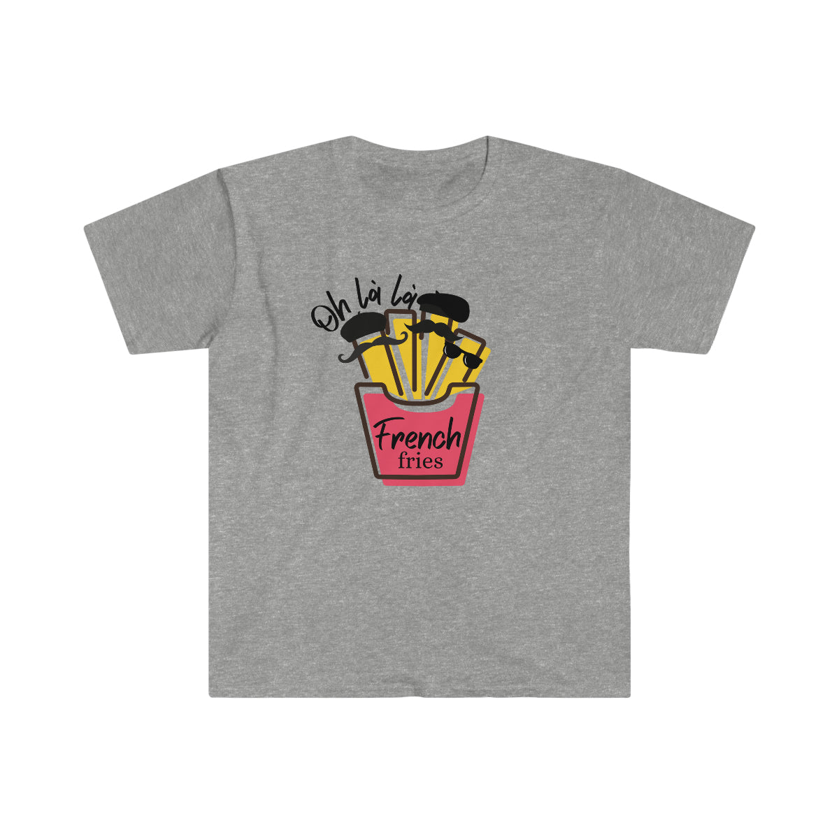 Oh La La French Fries Unisex Softstyle T-Shirt