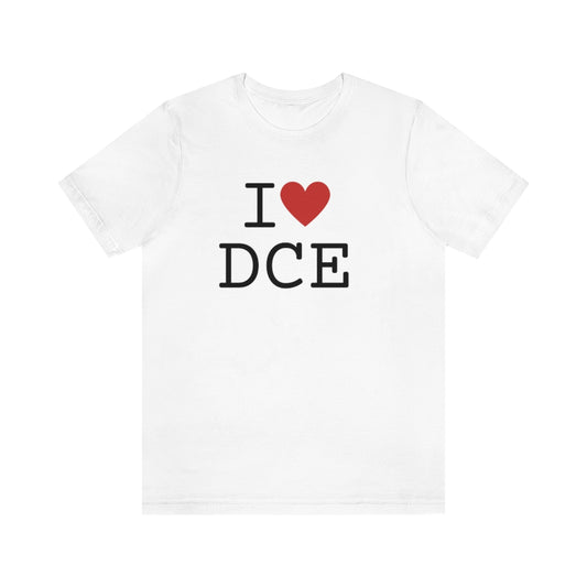 I (Heart) DCE Unisex Jersey Short Sleeve Tee