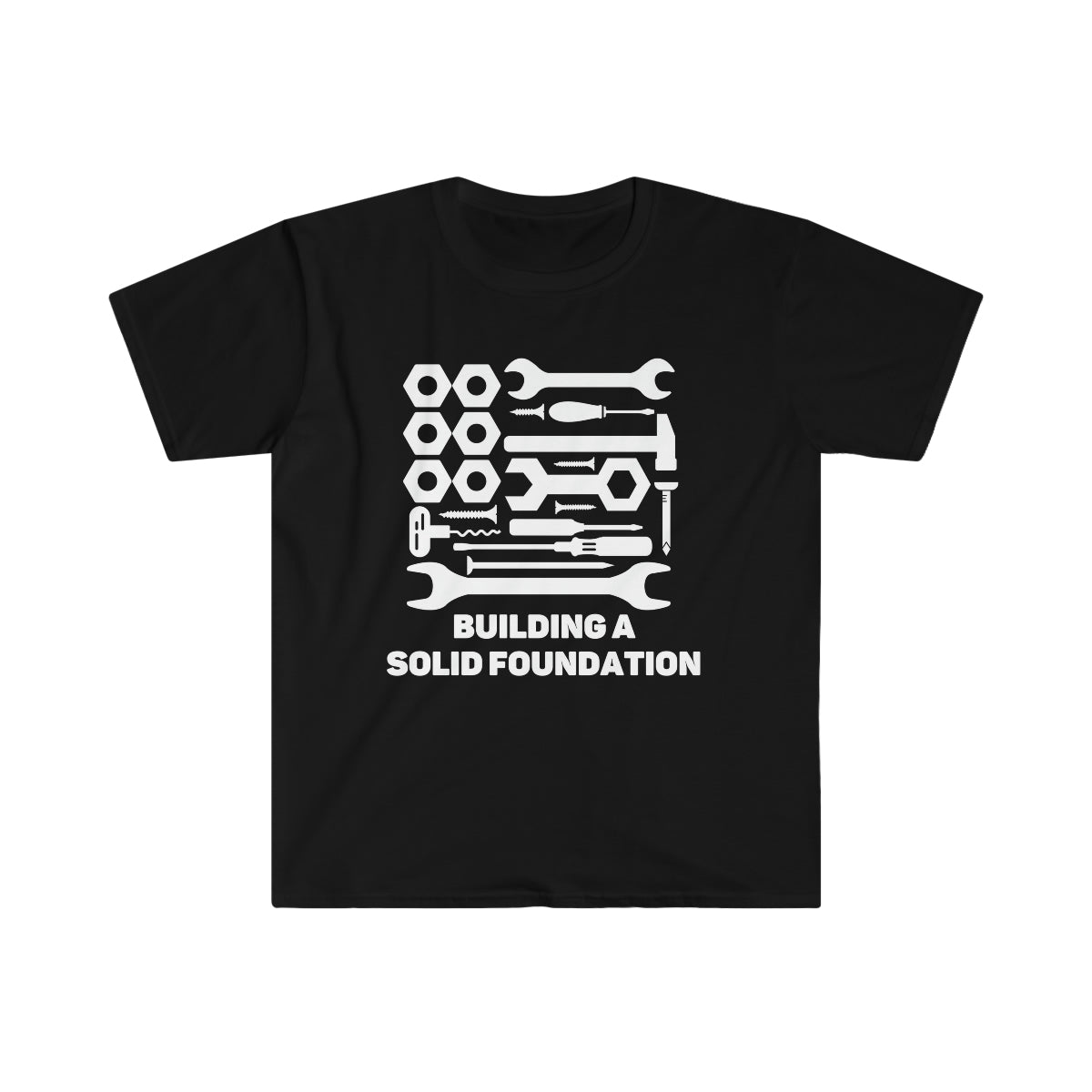 Construction Trades Building a Solid Foundation Unisex Softstyle T-Shirt