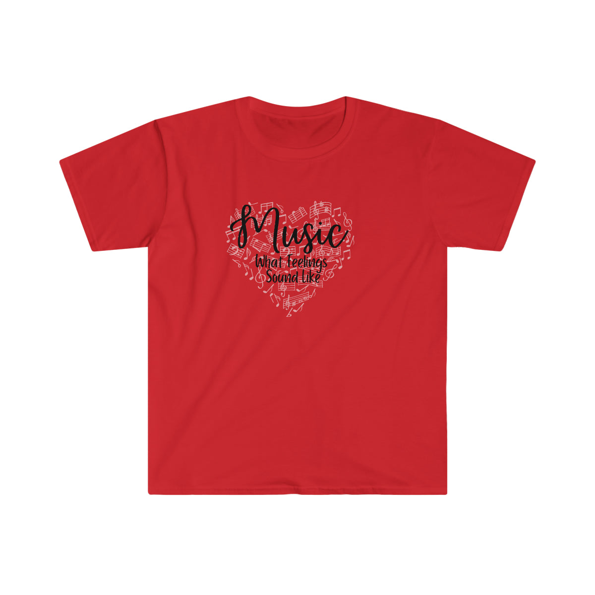 Feelings Sound Like Music Unisex Softstyle T-Shirt