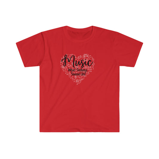 Feelings Sound Like Music Unisex Softstyle T-Shirt