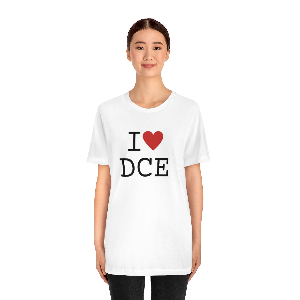 I (Heart) DCE Unisex Jersey Short Sleeve Tee